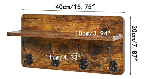 - Perchero Colgar Pared, Juego De 2 Ganchos De Madera, ...