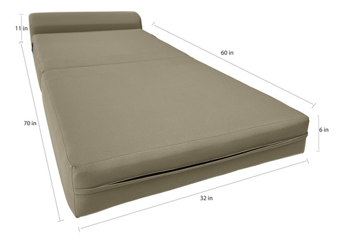 Cama Plegable De Espuma Para Sofá Y Silla 15 X 81 X 178 Cm B