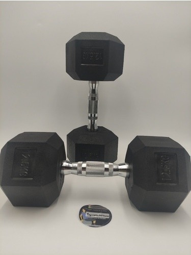 Imagen 3 de 5 de Mancuernas Hexagonales 12.5kg