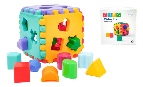 Cubo Didáctico Encastre X Mayor 36u Juego Bloques Niños