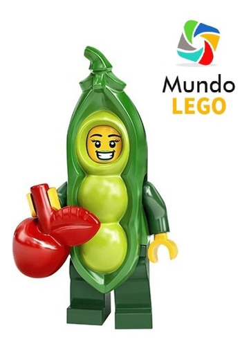 Lego Minifigura Série 20 - 71027 - Pea Pod Costume Girl (03)