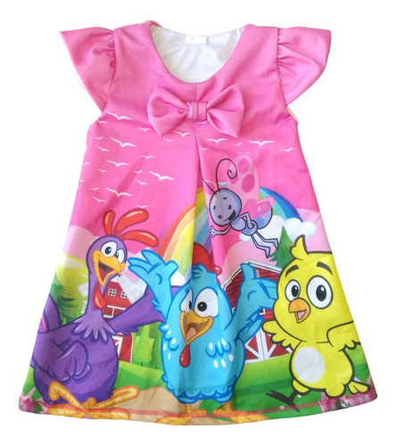 Vestido Batita Niña Bebé Casual Gallina Pintadita