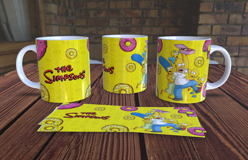 Plantillas Para Sublimar Tazas De Los Simpson.