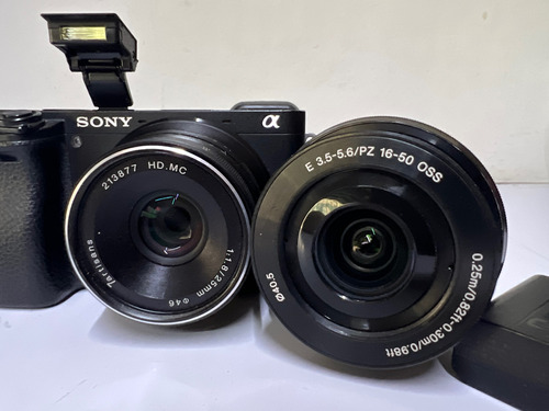  Camara Sony Alpha 6300 Video 4k Con 2 Lentes 2 Baterias, 