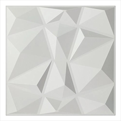 Panel Pvc Diamante Grande Blanco Mate