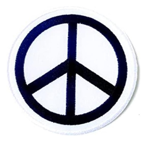 Plpatch Símbolo De Signo De La Paz, Círculo Blanco, Motocicl