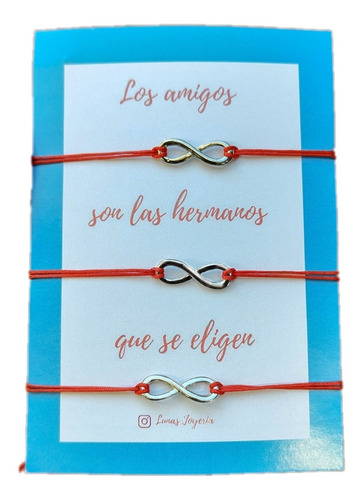 Pulseras De La Amistad Por 3 Unidades Infinito