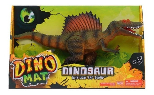 Dinosaurio De Juguete Dinomat Con Luz Y Sonido