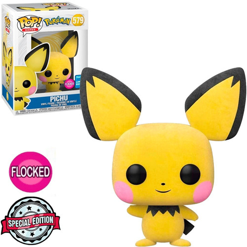 Funko Pop Games Pokémon Exclusive - Pichu 579 (flocked)