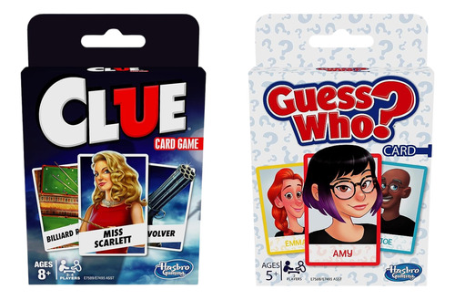 Clue Y Adivina Quién Juego De Cartas Hasbro