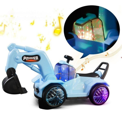 Excavadora Eléctrica For Niños, Coches De Ingeniería,