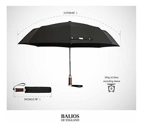 Balios Paraguas De Viaje Lujos diseñado En El Reino Unido 