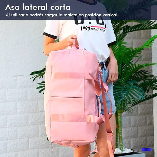 Mochila Gimnasio Deportiva Gran Capacidad Resistente Ligera Color Violeta