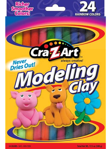 Cra-z-art Modeling Clay, 17.5 Oz, 24 Count (10901)