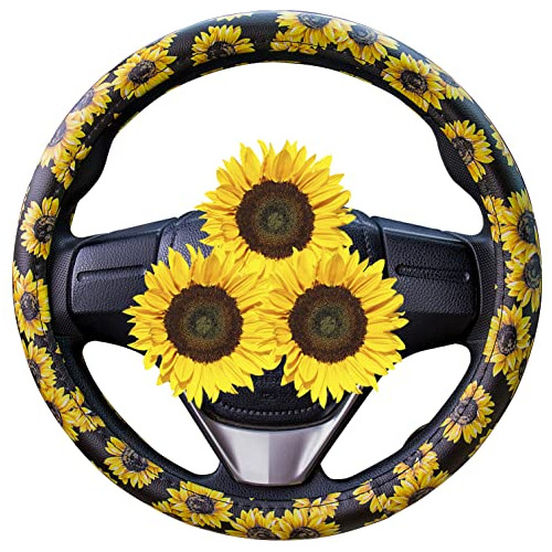 Funda Volante De Girasol Linda Y Hecha Mano, Funda Univ...