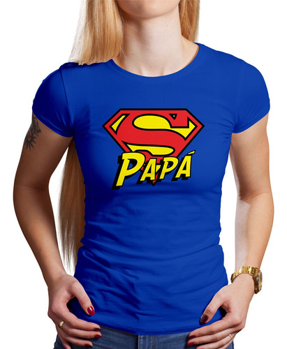 Polo Dama Super Papá (d0110 Boleto.store)