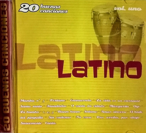 Latino Cd Nuevo Original Y Cerrado De Fábrica 20 Temas