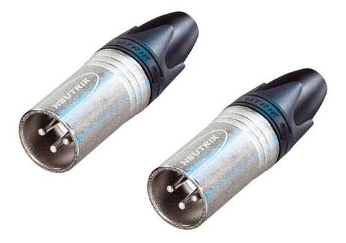 2 Conector Xlr Linha Macho 3 Polo Nc3mxx Neutrik Original