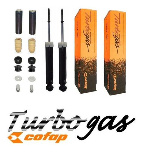 Par Amortecedor Traseiro Turbogas + Kit Corsa Classic 13