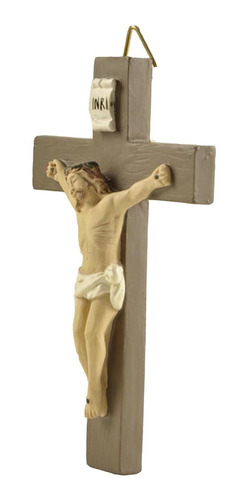 Jesús Clavado En La Cruz Resina Pared Crucifijo Hogar