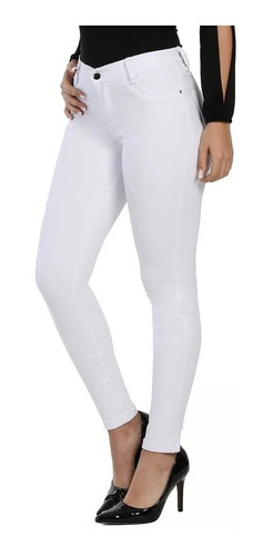 Imagem 1 de 2 de Calça Jeans Branca Feminina Hot Pants Original Sawary