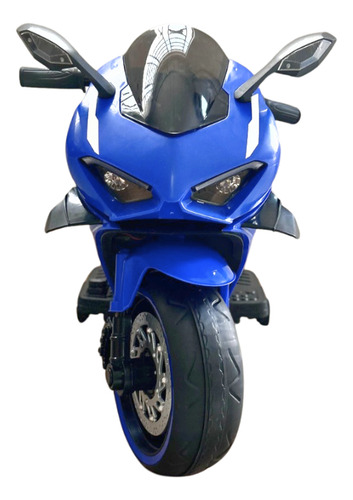 Moto Elétrica Infantil 12v Azul Bike Esportiva Potente Rádio