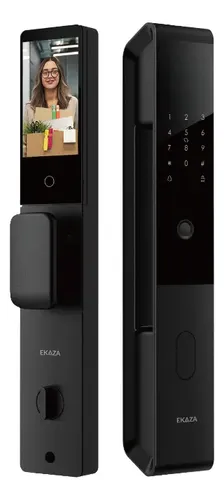 Fechadura Digital Reconhecimento Facial E Palma Da Mão Wifi Preto