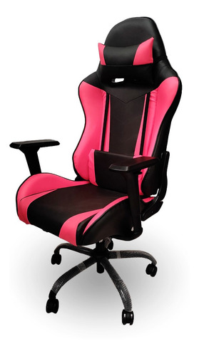 Silla de escritorio MRB Full 6D gamer ergonómica  roja con tapizado de cuero sintético