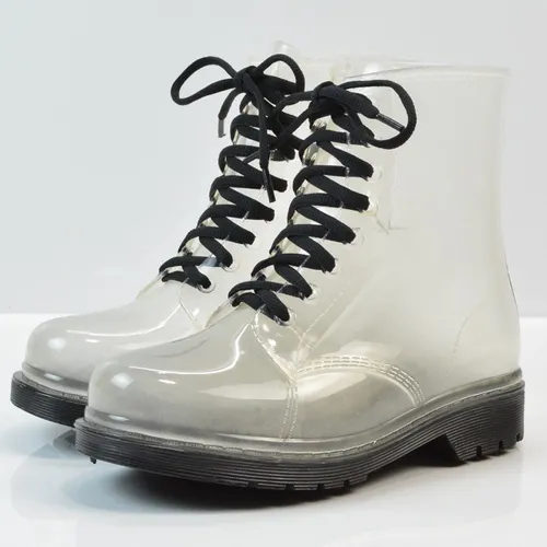 Botas De Lluvia Transparentes De Plataforma Para Damas Cuotas