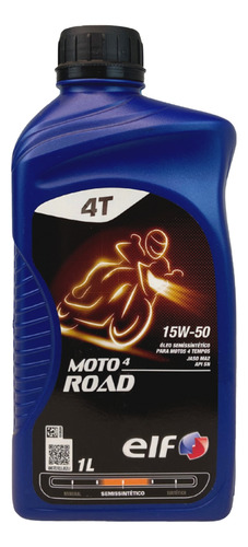 Kit C/20 Elf 15w50 Sl/ma2 Semi Sintético Moto 4 Gold 1l