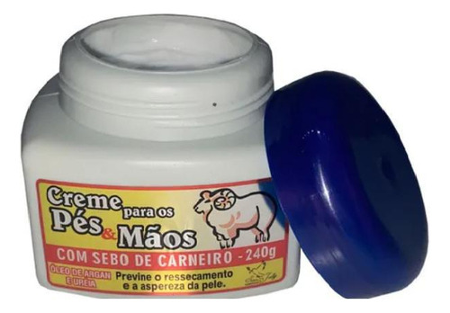 Kit Com 8 Creme Para Pés E Mãos Sebo De Carneiro Sanjully