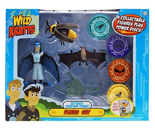 Wild Kratts Paquete De 4 Figuras De Accin Con Poderes Volado