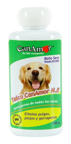 Talco Insecticida Para Perros Can Amor 100 Gr