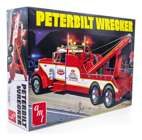 Amt Peterbilt 359 Wrecker Model Kit - Camión De Remolque P.