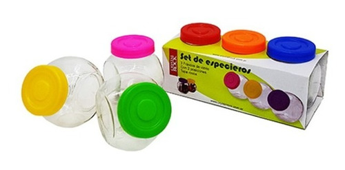 Set Especiero Crystal Rock X 3 Frascos Con 2 Posiciones