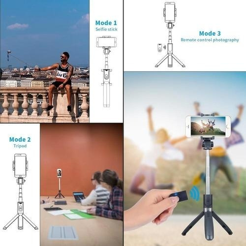 Selfie Stick Tripie D4 Para Celular 6.5 Pulgadas,soporte