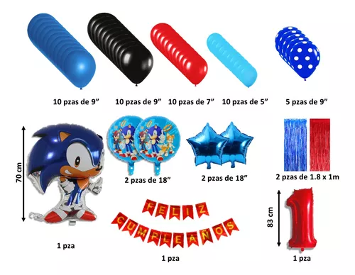 Kit de globos Sonic