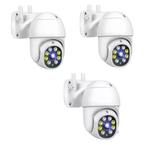 Pack X3 Camara Ip Wifi Exterior 1080p Inalambrica Hd