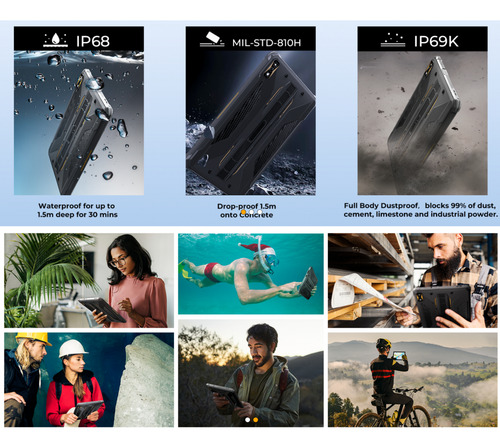 Hotwav R7 - Tablet 4g Lte Rugged Resistente Uso Rudo