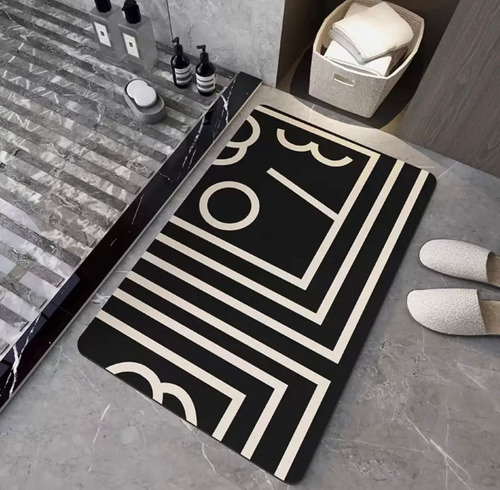 Alfombra Absorbente De Ducha Antideslizante Baño Cocina