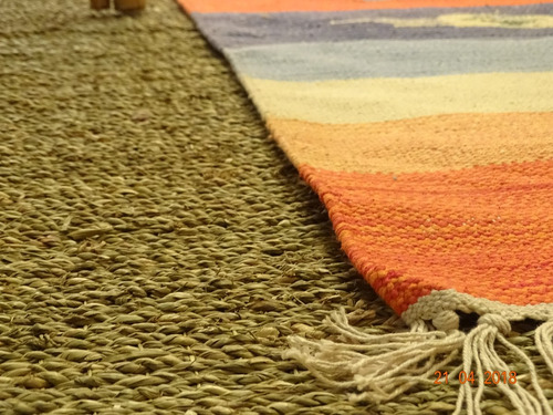  Alfombra Yute Seagrass 1,6 X 2 Borde Reforzado! Deconamor 