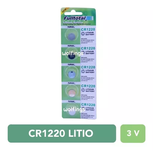 Pila botón litio 3V CR1220 Vinnic