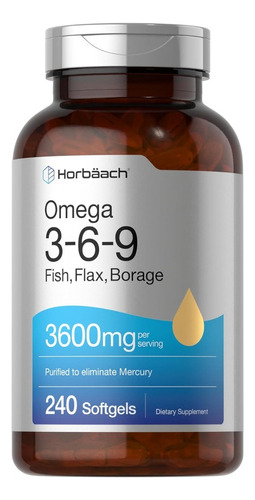 Omega 3 6 9 3600mg Triple Bienestar Cardio 240caps Americano