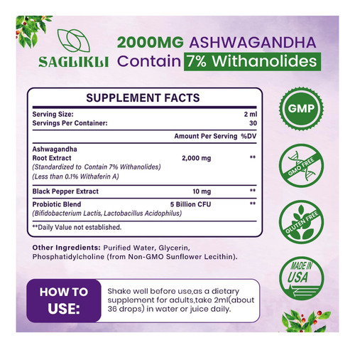 Withania Liposomal + Probióticos Relajación & Digestión 60ml