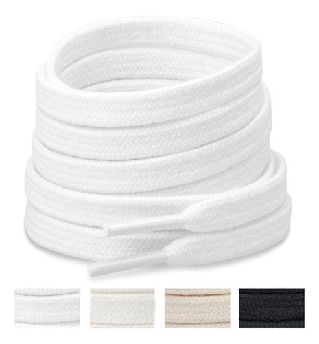 2 Pares De Cordones Deportivos Planos De 5/16 Pulgadas En