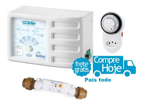 Imagem 1 de 4 de Gerador Cloro Para Piscinas Aquaclor G4 25 Nautilus
