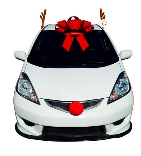 Imagen 4 de 4 de Cachitos Nariz Reno Navidad Disfraz Carro Cuernos Cachos