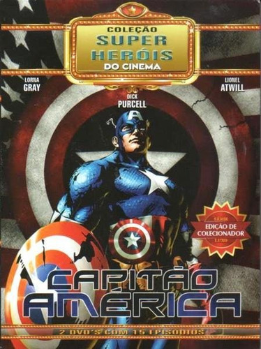 Dvd Duplo Coleção Super Heróis Do Cinema Capitão América