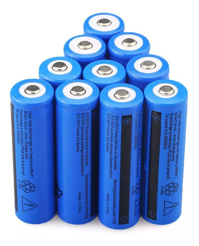 Baterías Recargables X5 18650 3.7v 6800mah Para Linterna Le