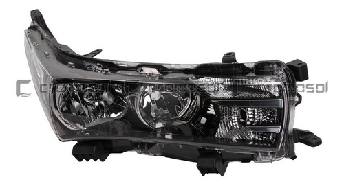 Óptica Toyota Corolla 14/17 Sin Led Versión Xli Derecho Imp